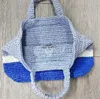 Il nuovo sacchetto di paglia della maniglia scava fuori di estate inglese ha ricamato il commercio all'ingrosso della spiaggia di Totes di grande capacità della borsa delle donne di stile occidentale