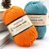 糸50グラム/ボールかぎ針編み安い綿の赤ちゃんミルクworsted手作りウールスレッドP230601を編むために使用