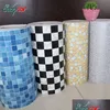 Wall Stickers 5M /10M Bathroom Tiles Waterproof Sticker Vinyl Pvc Mosaic Self Adhesive Anti Oil Diy Wallpapers Home Decor T200601 Dr Dhgop