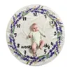 Couvertures Mignon Bébé Infant Milestone Rond Couverture Délicate Maison Écologique Imprimé P O Décoration Fond 4 Styles Dh0745 Drop D Dhbqh