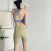 Yoga Three Pants Woman Fitness Shorts Pants Sport Exercise Tight 3 Short Buttock lifting Yogas Pant Naked Leggings High Rise Stretch Sweatpants