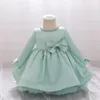 Fille robes bébé robe hiver manches longues vêtements enfants fête enfant en bas âge 1st année anniversaire princesse robe de bal infantile Vestidos