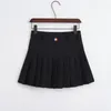 rok 6 kleur nieuwe zomer golf rokken preppy stijl streep dames rok hoge taille geplooide rok vrouwelijke mini tennis rok mujer