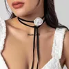 Anhänger Halsketten Neue Mode Blume Choker Halskette für Frauen Elegante Romantische Kurze Kette Party Hochzeit Halsketten Mode Schmuck Zubehör J230601