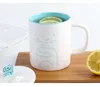 Mugs Water Cup Female Summer Ceramic Good-looking Cute Nice Mug With Lid Male Simple Coffee Milk CN(Origin)