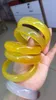 Bangle Natural A Chalcedoon Yellow Jade Agate Armband Elegante lichte geschenkarmbanden voor dames heren