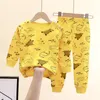 Pyjama né Enfants Garçons Filles Pyjama Ensembles Dessin Animé Casual Manches Longues Mignon TShirt Tops avec Pantalon Enfant Bébé Automne Vêtements De Couchage 230601