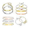 Incroyable Filles En Acier Inoxydable Matériel Accessoires Étanche Pvd Plaqué Bébé Noms Bracelets Personnalisés Pour Enfants Bijoux