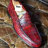 Loafers Erkekler Mavi Kırmızı Siyah Mokasinler Erkekler İş Ayakkabıları Tasarımcı Ayakkabıları Erkekler Parti Nefes Alabilir Ücretsiz Kargo Erkek Ayakkabı