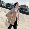 Kvinnorjackor Cardigan Coats Women 2023 Autumn Winter Imitation Mink Fleece Kortjacka Korean förtjockad tunnare vild stickad kappa