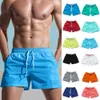 Męskie szorty męskie szorty kąpielowe solidne plażę noszenie mężczyzn letnie Szybki suchy krótki mody strojów kąpielowych bieganie na siłownię Sym Slim Swim Pant Sport krótki 230601