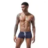 Underpants Men's Low Waist Boxer Swim Shorts Quick Dry Trunks Summer Tie Nylon Beachwear Men Swimwear Bathing Beach Wear Surf