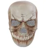 New Halloween simulation mouth skull mask plastic dress up props mask horror skull head cover