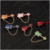 Pins Brooches Fashion Mini Guitar Pin Small Musician Metal Chain For Women Man Garment Clothes Badge Jewelry Accessories Gift Drop D Dhbvc