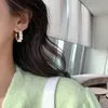 Свиная люстра имитация жемчужина U-образной металлической подвесной серьги Южная Корея Ювелирные ювелирные ювелирные изделия