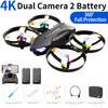 V16 Drone 6K Yrke HD Wide Vinkle Camera 1080p WiFi FPV Drone Dual Camera Altitude Hold Mini Drönes RC Helicopter Toys Gift