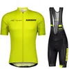Cykeltröja sätter Bib Mens Summer Mtb Male Clothing Man Bicycle Outfit Set Shorts Uniform Cycle Bike Pants Gel Suit kläder 230531