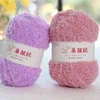 Garn 50g/boll mjukt tyg sammet korall fluffig ull garn baby halsduk virkning hand stickad diy tröja p230601