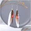 Charm Bohemian Tassel Orecchini Rice Beads Feather Womens Fashion Accessories Drop Delivery Jewelry Dhpw7