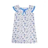 Kobietowa odzież snu Urocze Anioł Summer Kobiety Mid Nightdress Casual Poly-Cotton Soft Printed Flowed Mom Nightgown Loose Nighties