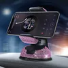 Novo suporte de telefone para carro Diamond 360 graus para painel de carro, janelas automáticas e saída de ar, faça você mesmo, strass, suporte universal para celular
