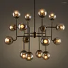 Chandeliers Postmodern LED Chandelier Lighting Nordic Novelty Deco Fixtures Living Room Suspension Luminaire Restaurant Bedroom Hanging Lamp