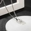 70% de réduction bijoux de créateur bracelet collier bague Sterling pendentif rectangulaire elfe tête de mort hip hop chandail chaîne