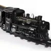 Elektrische/RC Track Simulatie Stoomtrein Modelspoor Klassieke Spoorweg Vracht Elektrische Trein Spoor Speelgoed Jongen met Rook Kinderen Gift 230601