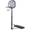 Basketball Hoop System Height Adjustable Basketball Stand for Teens Adults Indoor Outdoor w/Wheels, 43 Inch Backboard Teenagers Indoor Outdoor