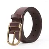 أحزمة أزياء Men Many Square Boxle Business Belit Belit Designer Leather Jeastband للرجال