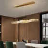 Ljuskronor Crystal Restaurant Chandelier Light Luxury Copper Lamps Modern enkel bordslampa