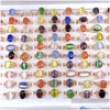 Cluster Ringen Mix Stijlen Ovale Opaal Steen Vrouwen Glas Cats Eye Crystal Bead Vinger Ring Party Straat Kraampjes Drop levering Jewe Dhnaj