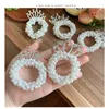 Saç Aksesuarları Kız Rhinestone Crown Head Band Tiara Doğum Günü Partisi Kristal Tie Band Scrunchies Headwear Headdress