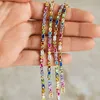 Geometric Multi Shape Colorful Enamel Crystal Diamond Bracelet 5A CZ Round Square Horse Eye Rectangle Rainbow Women Jewelry