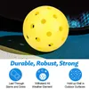 Tennisballen 6 Pack Outdoor Pickleball Balls40 Gaten Bal Hoge Elasticiteit Duurzaam Geel Augurk Set voor Alle Stijl 230531