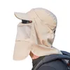 Kulkapslar multifunktion vikbar snabb torkning vattentät hatt uv skyddar utomhus baseball för män camping ansikte nackskydd sol cap 230531