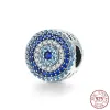 925 Sterling Silver Dangle Charme Lanterna Blue Sun Pingente Love Family Forever Bead para Pandora Charms Authentic 925 Silver Beads