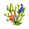ピンブローチ美しくてカラフルなトロピカル女性に適したニュートラル海藻コーラルフィッシュピンデコレーションアクセサリーパーティーオフィスGIF G230529
