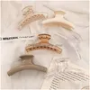 Hårklämmor Barrettes Eleganta Claws Shark Clip Accessories Hårnålar Transparent Hair Grip Headwear Crab Ornament Drop Delivery Jewe Dh6mk