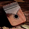 Finger piano 17 notes front opening kalimba ebony thumb piano musical instrument with piano case