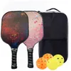 Rakiety tenisowe Paddles Pickleball Zestaw 2 Lekkie rakiety z włókna węglowego na zewnątrz dla początkujących profesjonalnych graczy 230531