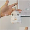 Plush Keychains Ins Kawaii Soft Hamster Jewelry Schoolbag Backpack Ornament Key Ring Gifts About 10Cm Drop Delivery Toys Stuffed Ani Ot6Pk