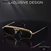 Japanese handmade all aluminum double beam polarized sunglasses men's large frame fashionable and cool personality