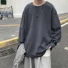 Новая футболка с длинным рукавом для мужчин Осенняя модная хлопковая сплошная футболка уютная уличная одежда мужская футболка 5xl Бэкги корейская модная модность L230520