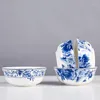 Kommen 6 Inch Noodle Kom Jingdezhen Bone China Servies Chinese Keramische Soep Blauw En Wit Porselein Rijst Salade Container