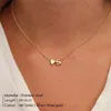 Anhänger Halsketten JUJIE 316L Edelstahl Herz Initial Halskette Für Frauen Benutzerdefinierte Brief Name Choker Anhänger Schmuck Großhandel/Dropshipping J230601