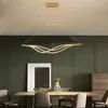 シャンデリアバワート天井シャンデリアは、キッチンダイニングリビングルームの家の装飾のためのモダンなペンダントランプを率いて、光沢のある照明器具