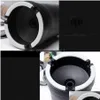 Ashtrays Office Cigarette Ashtray Portable Carstyling Luminous Strip Led Storage Car Black Truck Vt0969 Drop Delivery Home Garden Ho Dhjw5