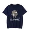 T-shirts E MC2 Energi Milk Coffee Mönster Skjorta 2022 NY STREET Fashion Style Kort ärm T-shirt Mäns topp P230601