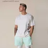 Herren T-Shirts Sommer Neue Herren Casual Kurzarm Sport Fitness Training T-Shirt Herren Muskelaufbau Laufen Reine Baumwolle Rundhals Kurz T230601